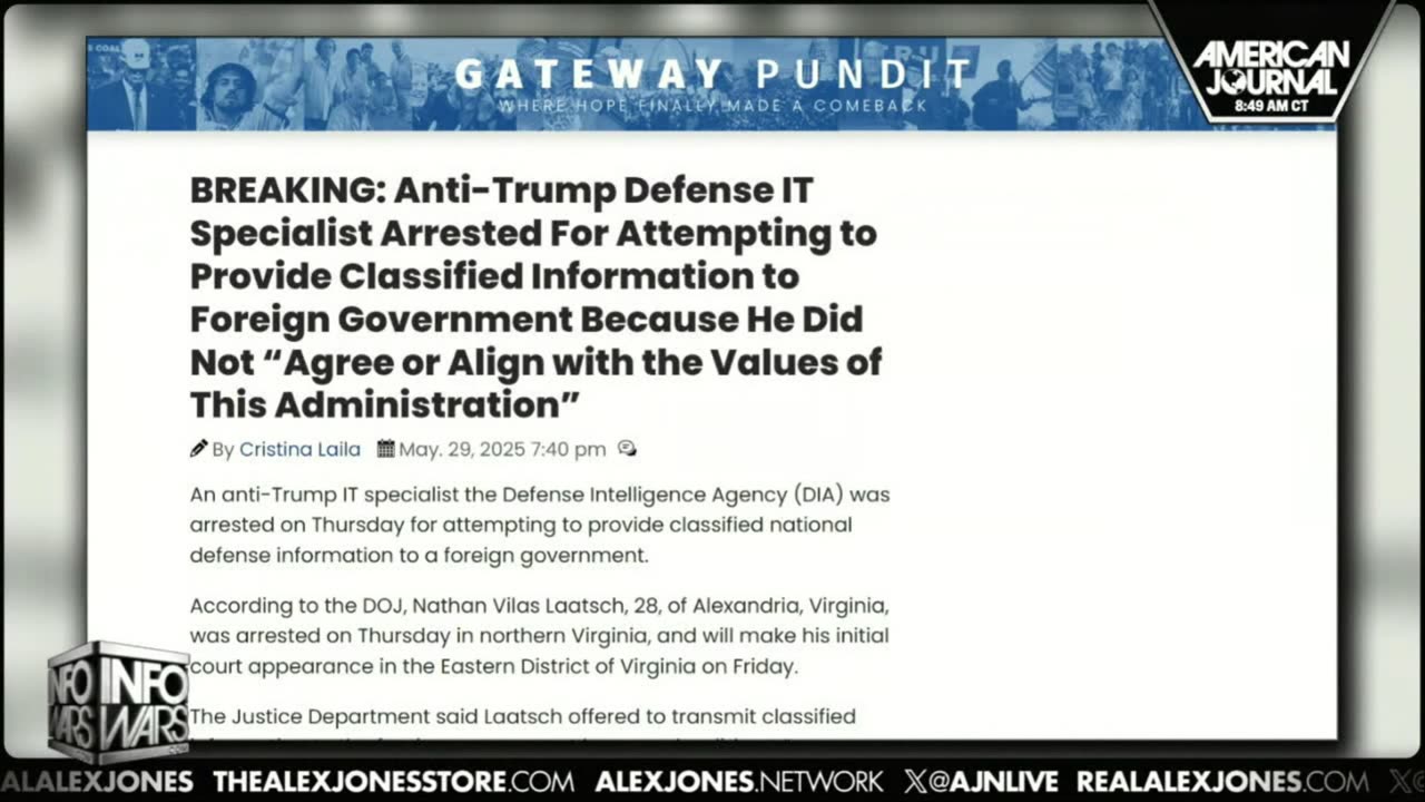 INFOWARS LIVE - 6/1/25: The American Journal with Harrison Smith / The Alex Jones Show / The War Room With Owen Shroyer