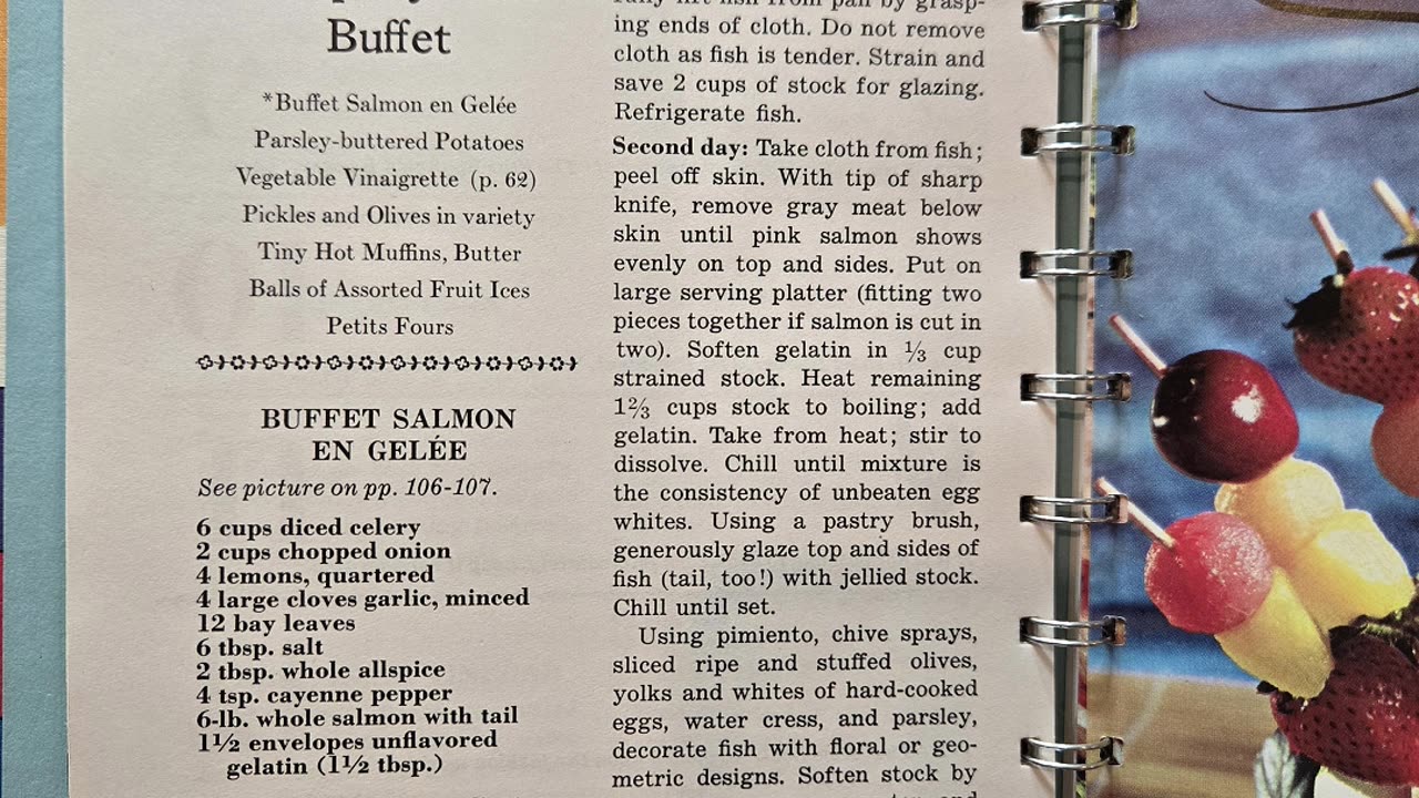 Slide show for August From the Cookbook Betty Crockers Cooking Calendar
