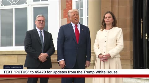 President Trump Greets the Prime Minister of the United Kingdom