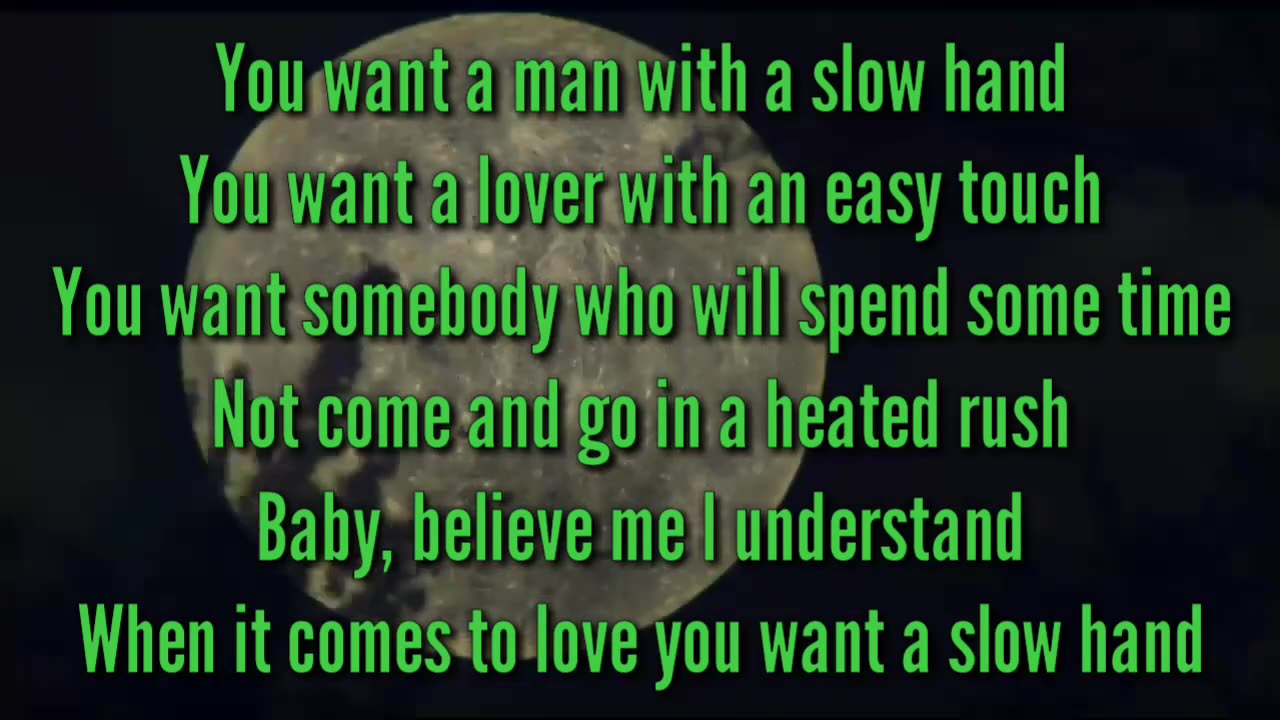 Conway Twitty - Slow Hand(lyrics)