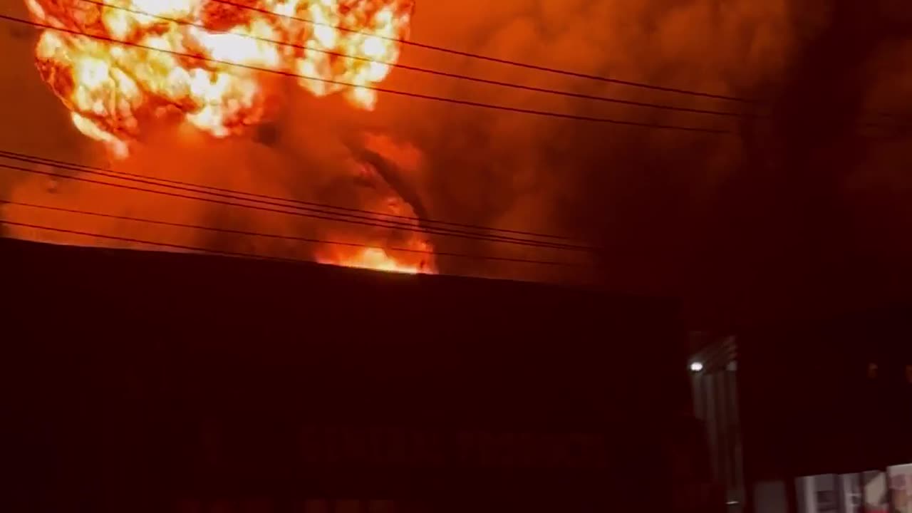 Explosion at Glenfield Recycling Plant