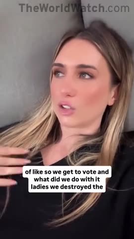 Can't Argue with Her ~ Many of the Country's Struggles have Been the Result of Women Voting