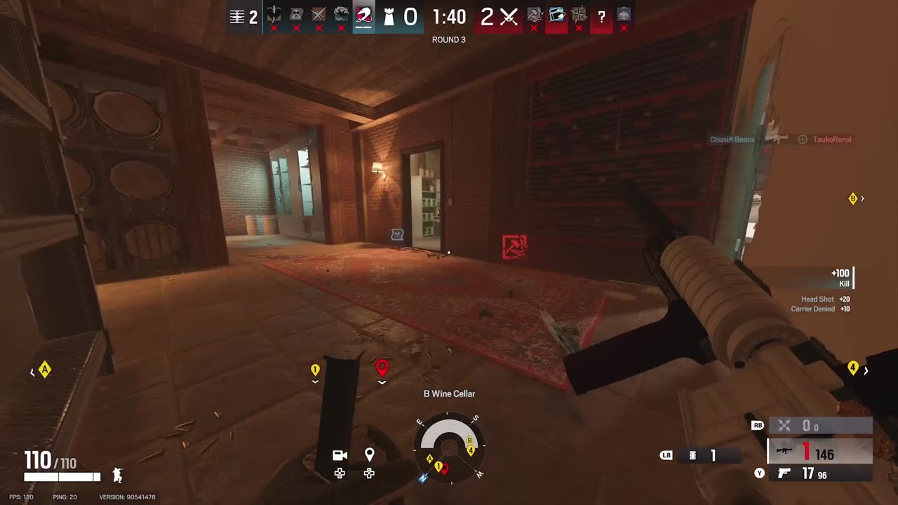 1v4 Clutch (Siege X)