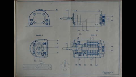 Panzer IV Original Blueprints Upper Armored Hull Section, Turret, Electrical Equipment