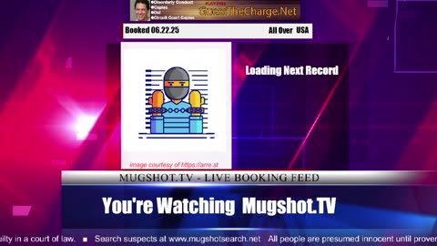 Mugshot TV - Live Arrest Booking Video Stream