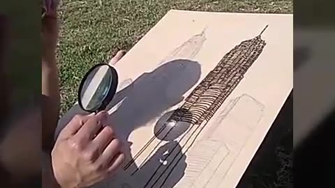 Outdoors Solar Pyrography. My favorite new way of meditation