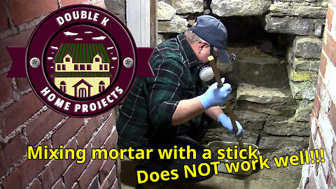 Mixing Cement and then Mortar - It's HARD WORK!