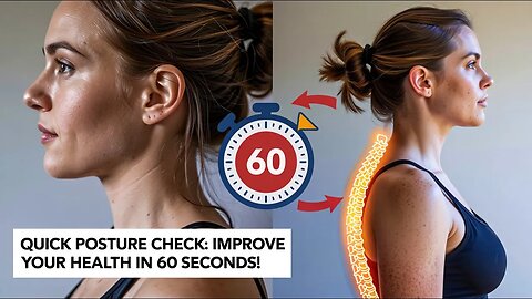 Quick Posture Check: Improve Your Health in 60 Seconds! #PostureCheck #GoodPosture #BackPainRelief
