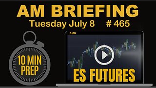 AM Briefing: | Preparing ES Traders For Our Emini and MES Micros Futures Trading Room