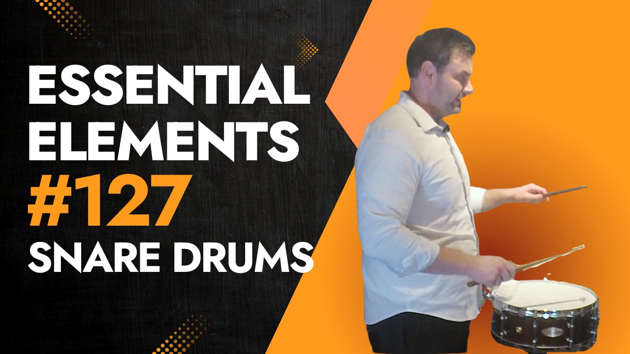 Essential Elements Snare Drum #127 – How to Master Flams & Downstrokes