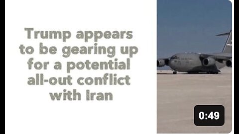 Trump appears to be gearing up for a potential all-out conflict with Iran.