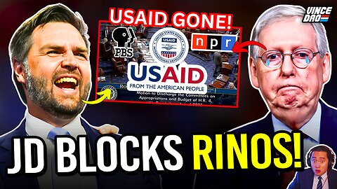 Anti-Trump RINOs STUNNED as JD Vance Breaks Senate Tie to DEFUND USAID in Dramatic Vote