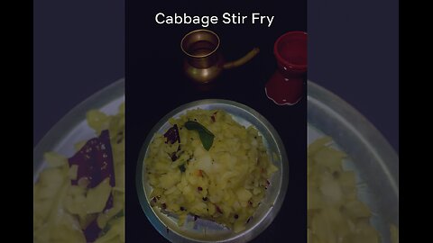 Cabbage Poriyal/Stir-Fry in 5 Minutes! 🥬🔥