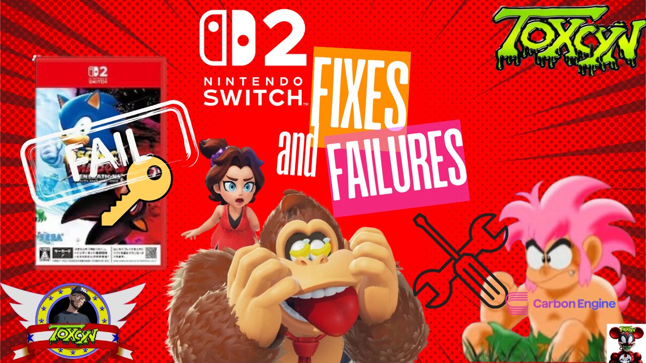 Switch 2 Compatibility fixes, Game card Key FAIL and Donkey Kong Bananza