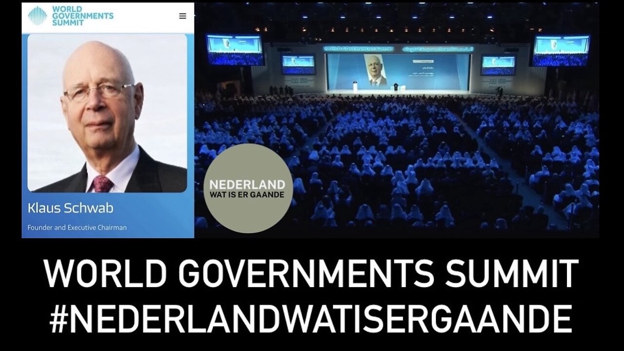 Klaus Schwab is oprichter en uitvoerend voorzitter World Governments Summit