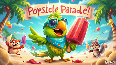Parrot Popsicle Parade 🦜🍧 | Tropical Kids Song About Sharing & Summer Fun!