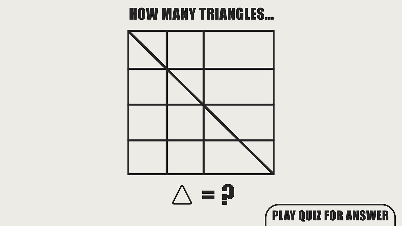 How many triangles do you count?