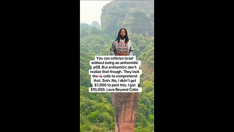 You can criticize Israel without being an antisemitic pos. But antisemitic don’t realize that tho