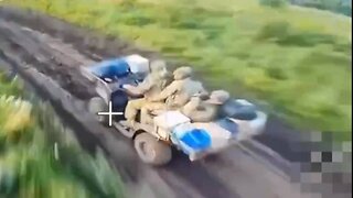 KVN Drone Hit a Ukrainian Quad