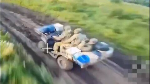 KVN Drone Hit a Ukrainian Quad