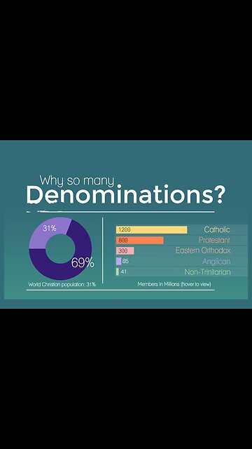 WHY SO MANY DENOMINATIONS? #truth #jesus #mary #ihs #church #bible #christian #saints #trinity