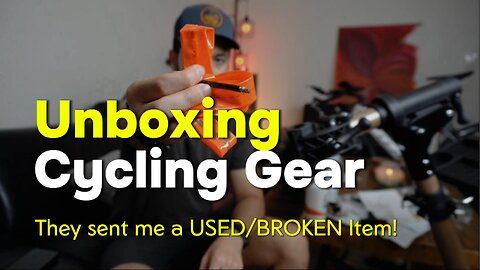 They sent me a used item! Cycling gear unboxing as a new cyclist. I'm so hooked!