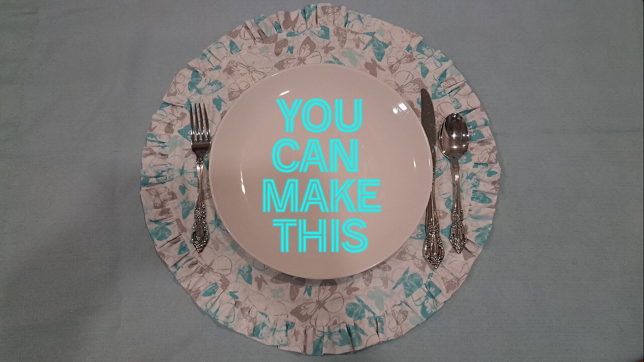 Watch Me Create A Designer Looking Placemat At Home!