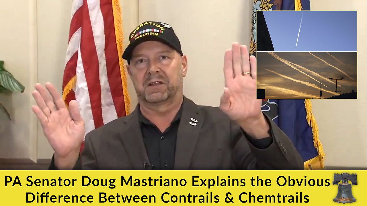 PA Senator Doug Mastriano Explains the Obvious Difference Between Contrails & Chemtrails