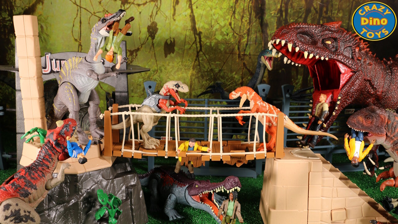 New Schleich Dinosaurs Dino Temple Conquest 42657 Unboxed Jurassic World Chaos Theory Dinosaur Toys