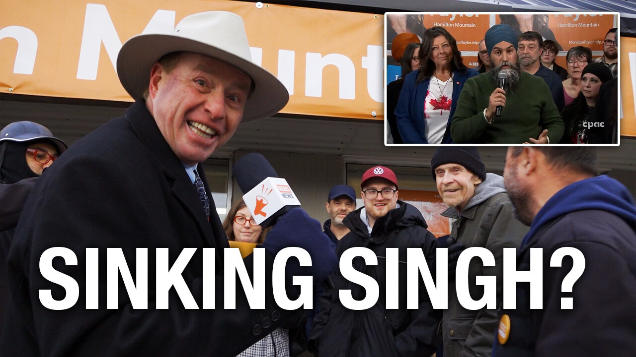 Farewell song for Singh? NDP leader attends a “rally” in Hamilton of 60