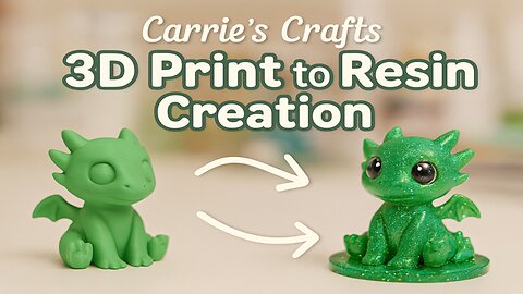 From Print to Perfect: Resin Dragon Transformation