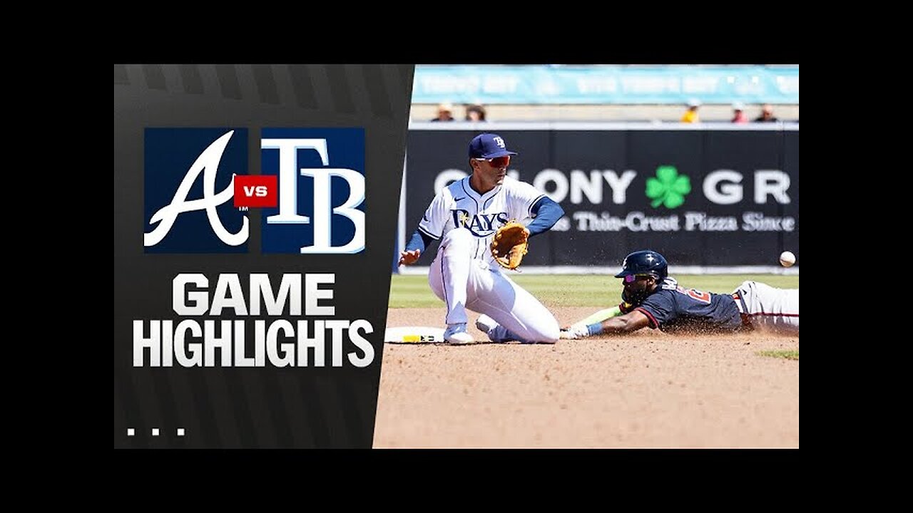 Braves vs. Rays Game Highlights (4/13/25) | MLB Highlights