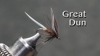 Great Dun: a trout fly pattern from Favorite Flies and Their Histories (1892) by Mary Orvis Marbury