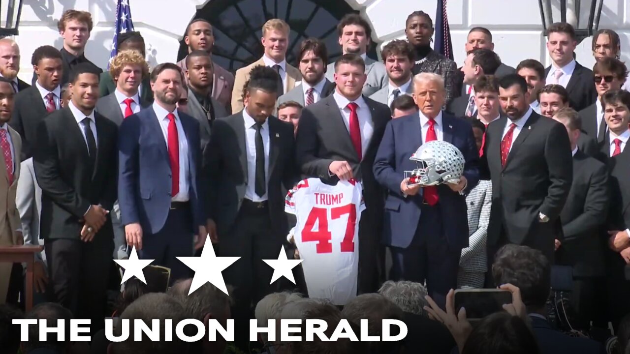 President Trump Welcomes the 2024 College Football National Champions, The Ohio State University