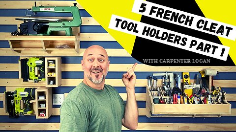 I'm Making French Cleat Tool Holders! Tool Holder for Multiple Hand Tools. Scroll Saw Holder