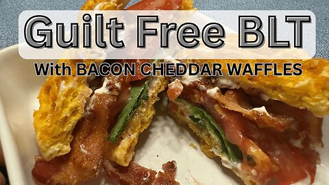 Bacon Cheddar Chaffle BLT | Low-Carb Summer Sandwich Twist! 🧇🥓🍅