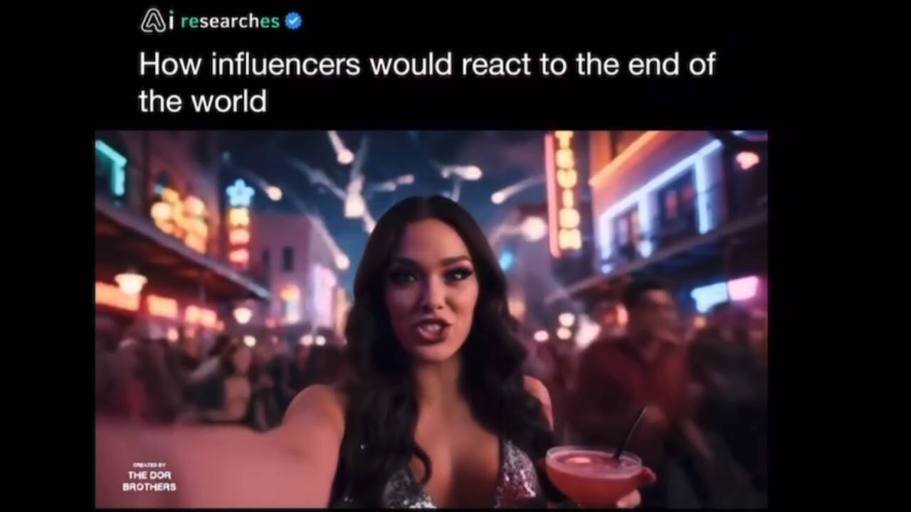 RE: HOW INFLUENCERS WOULD REACT TO THE END OF THE WORLD