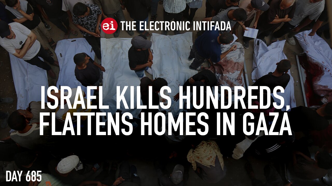 Israel kills hundreds, flattens homes in Gaza, with Nora Barrows-Friedman