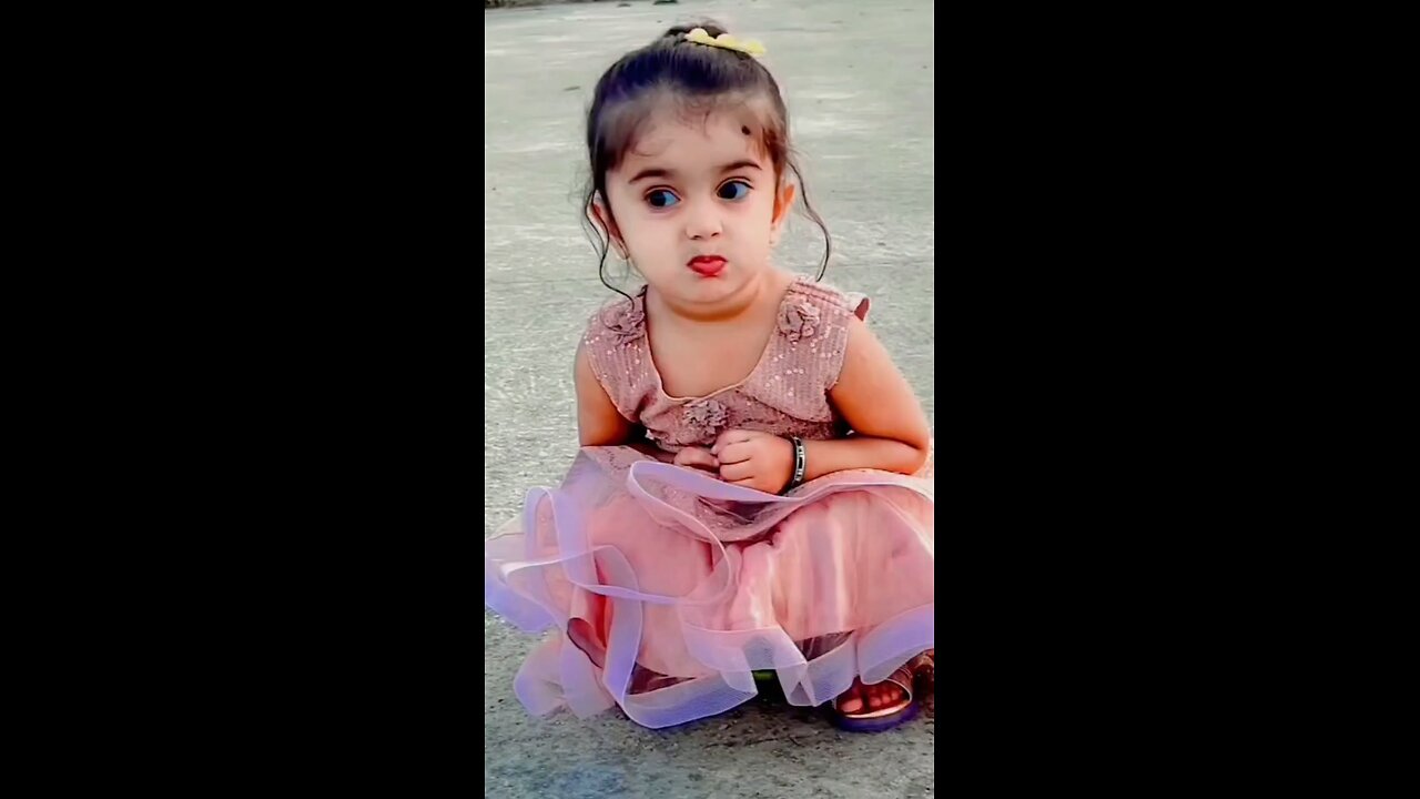 cute baby face reaction