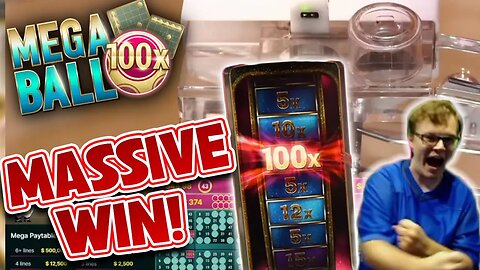 100X MEGA BALL WIN HAD ME SCREAMING!