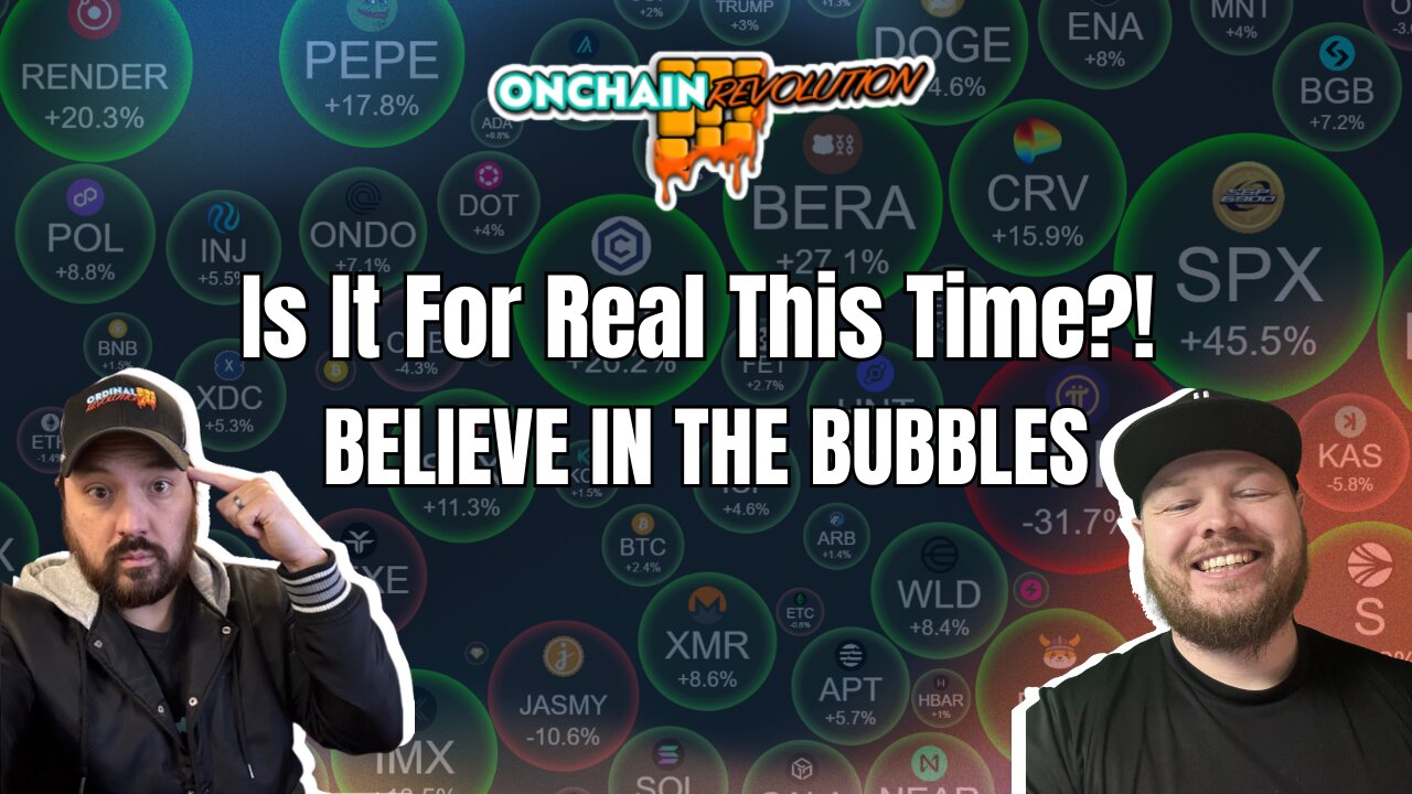 Is It For Real This Time? Believe in The Bubbles!