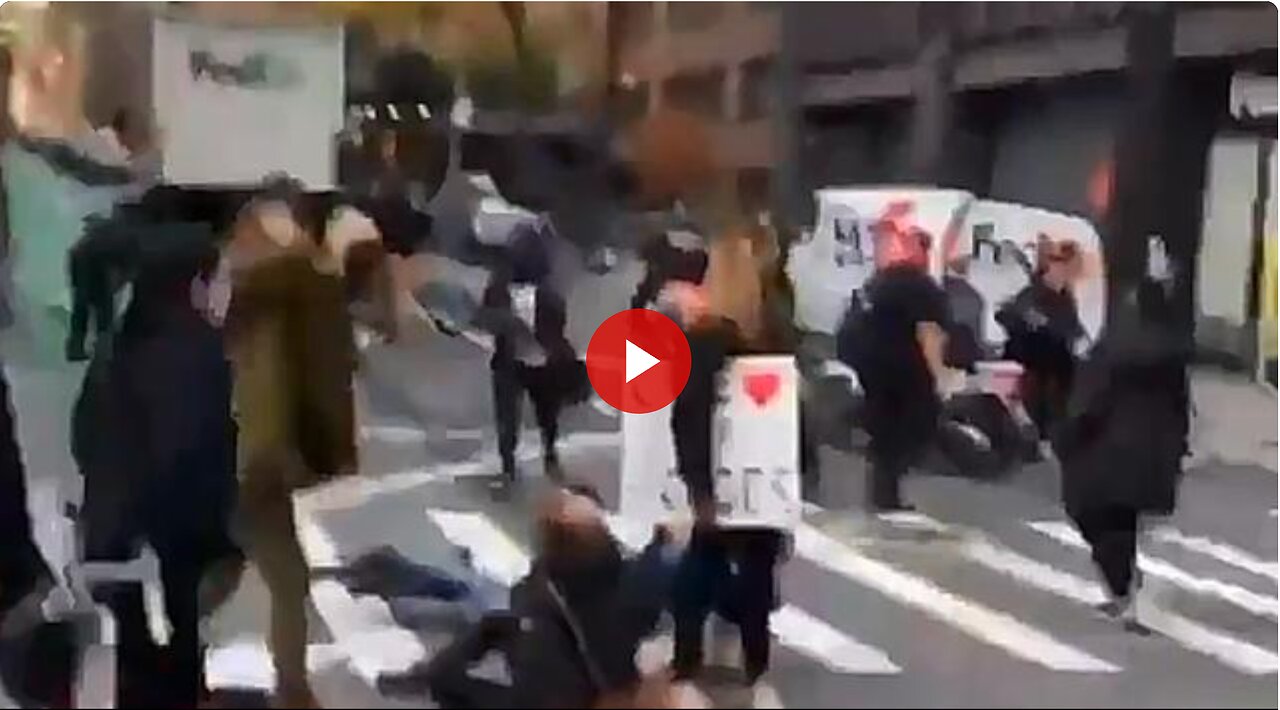 Leftist Masktards disrupt restaurant patrons meals, block traffic and get run over. They are shocked