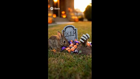This Bunny Just Wanted a Treat... But Got a SPOOKY Surprise! 🐰👻