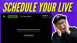 SCHEDULING YOUR STREAM ON RUMBLE STUDIO IS AVAILABLE!