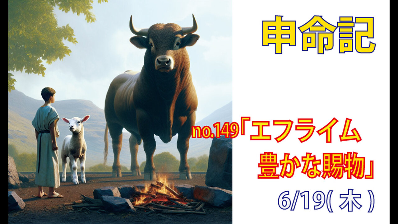 「豊かな賜物」(申33.13-17)みことば福音教会2025.6.19(木)