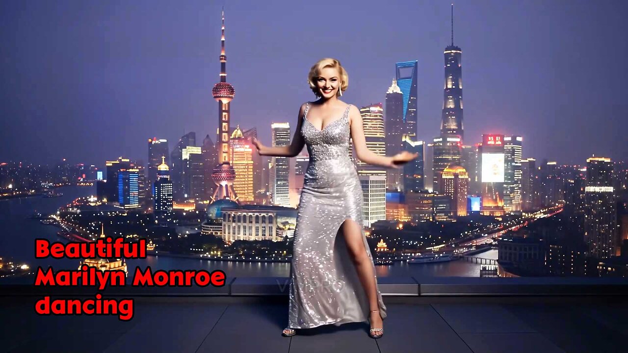 Beautiful Marilyn Monroe dancing