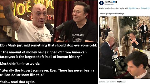 Elon Musk just said something that should stop everyone cold. “The amount of money being ripped off from American taxpayers is the largest theft in all of human history.”