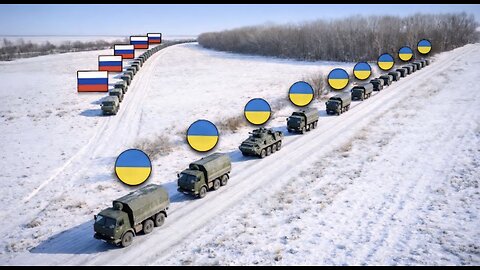 This Ukrainian convoy was supposed to be secure, but it never reached its destination