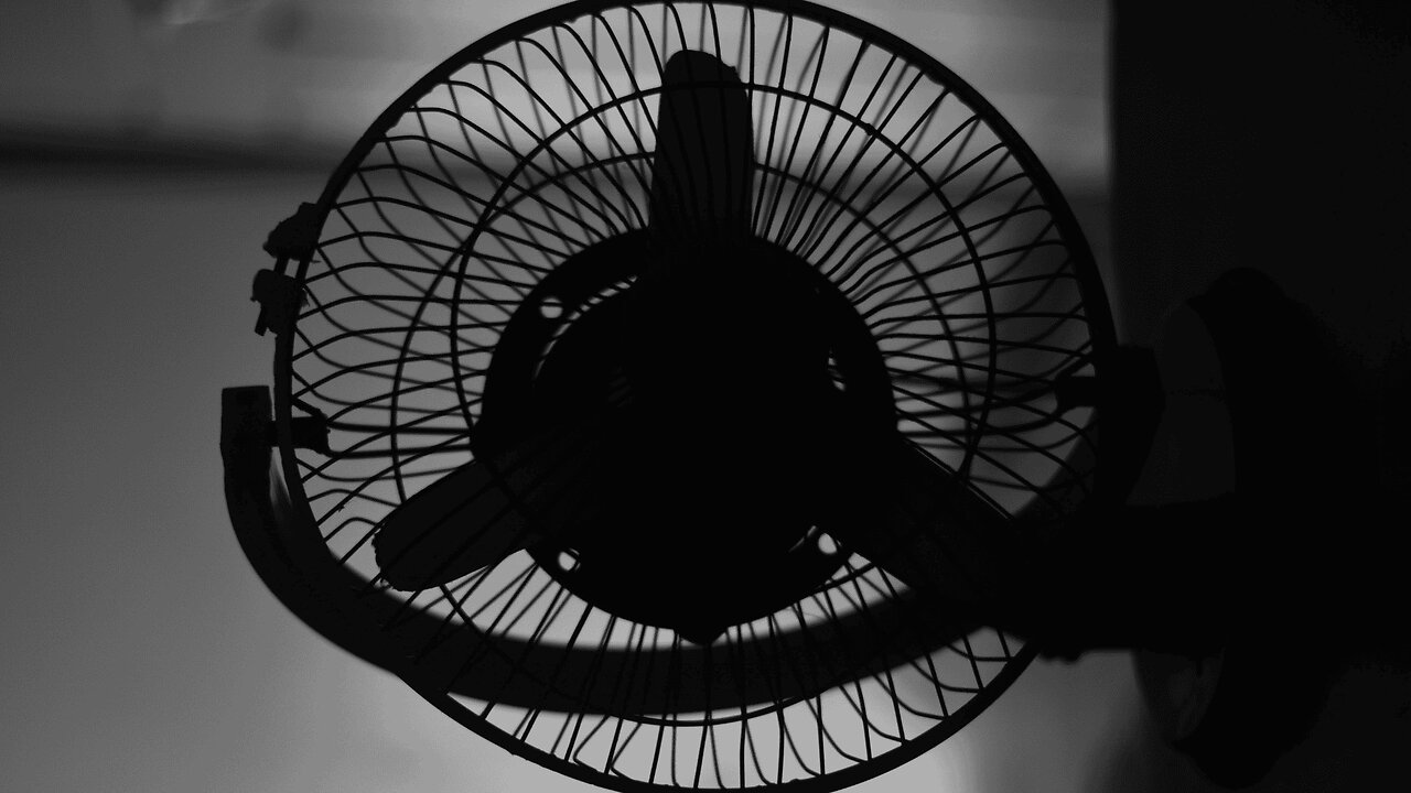 Fan Sound (Black Screen) | Relaxing White Noise for Sleeping, Studying, Stress Relief
