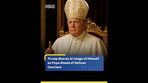 Why is Trump posing as the new pope?